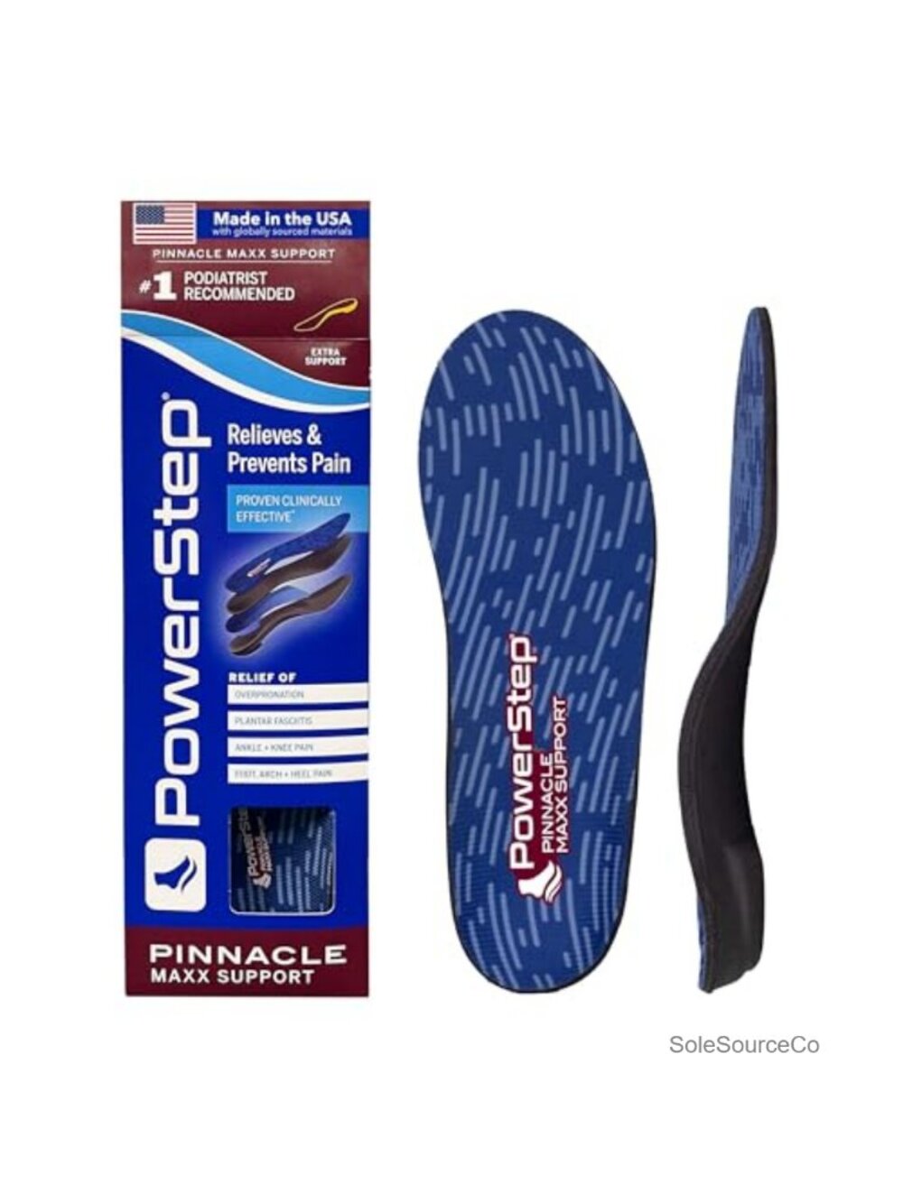 Orthotic Insoles Maximum Stability Firm Flexible Angled Heel Arch Support